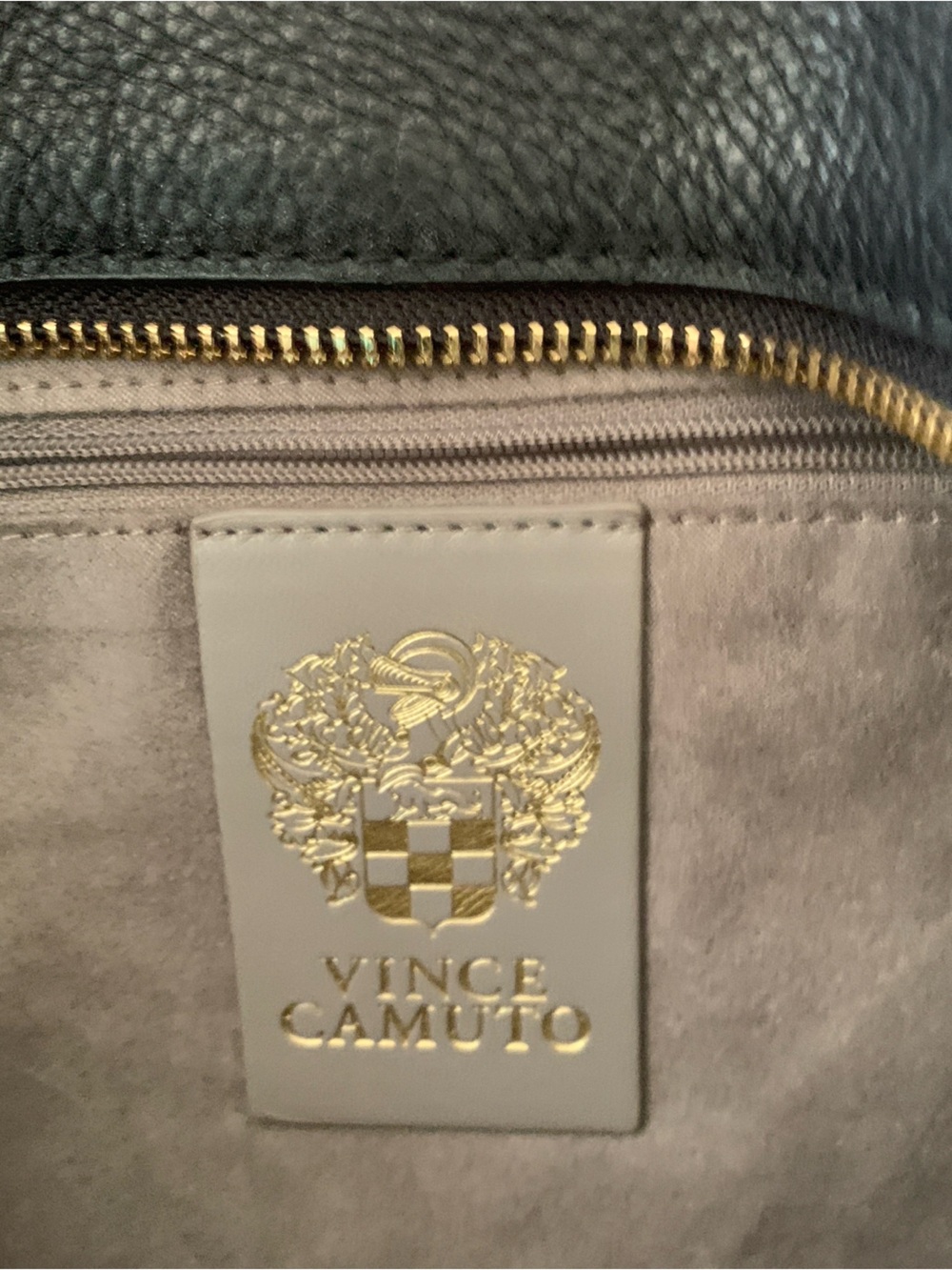 Vince Camuto Black 100% Leather Shoulder Bag with Braided Side Detail - Picture 4 of 8